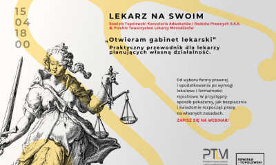 WEBINAR I&nbsp;Lekarz na swoim: Otwieram gabinet lekarski